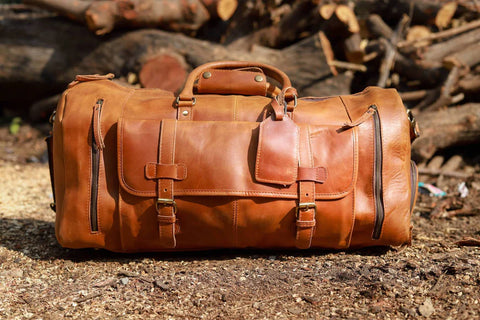 High-Quality Leather Duffle Bag