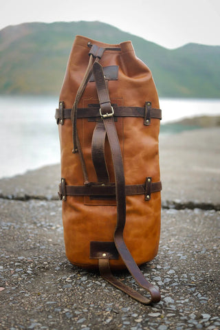 Leather Motorcycle Duffle Bag