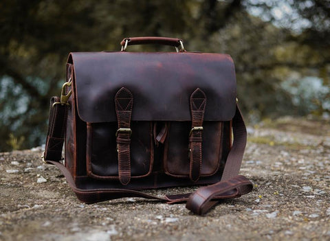 Rustic Leather Satchel