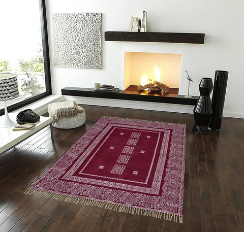 Red Moroccan Area Rug