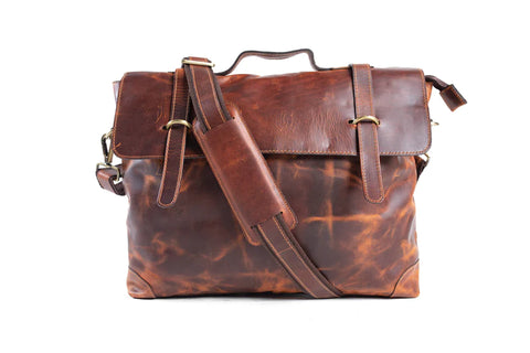  Cowhide Leather Briefcase for Men