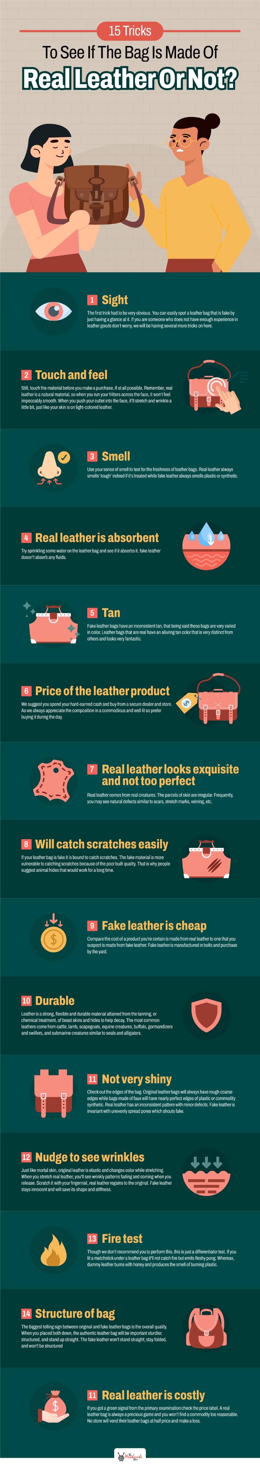 15 Tricks To See If The Bag Is Made Of Real Leather Or Not? — The Handmade  Store