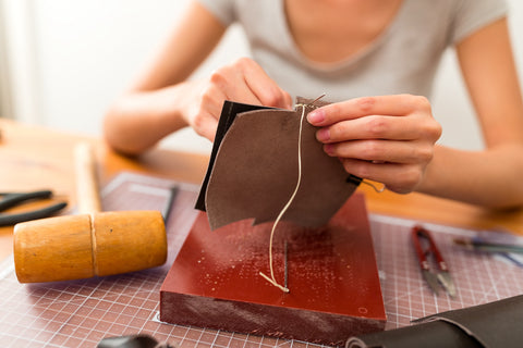 Leather Duffle Stitching