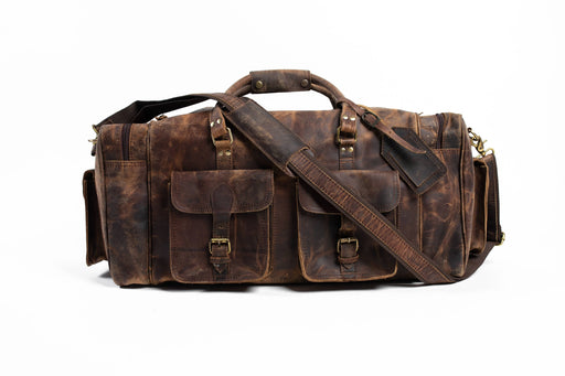 Leather Garment Duffle Bag — The Handmade Store