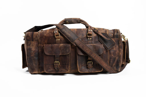 Leather Motorcycle Duffle Bag — The Handmade Store