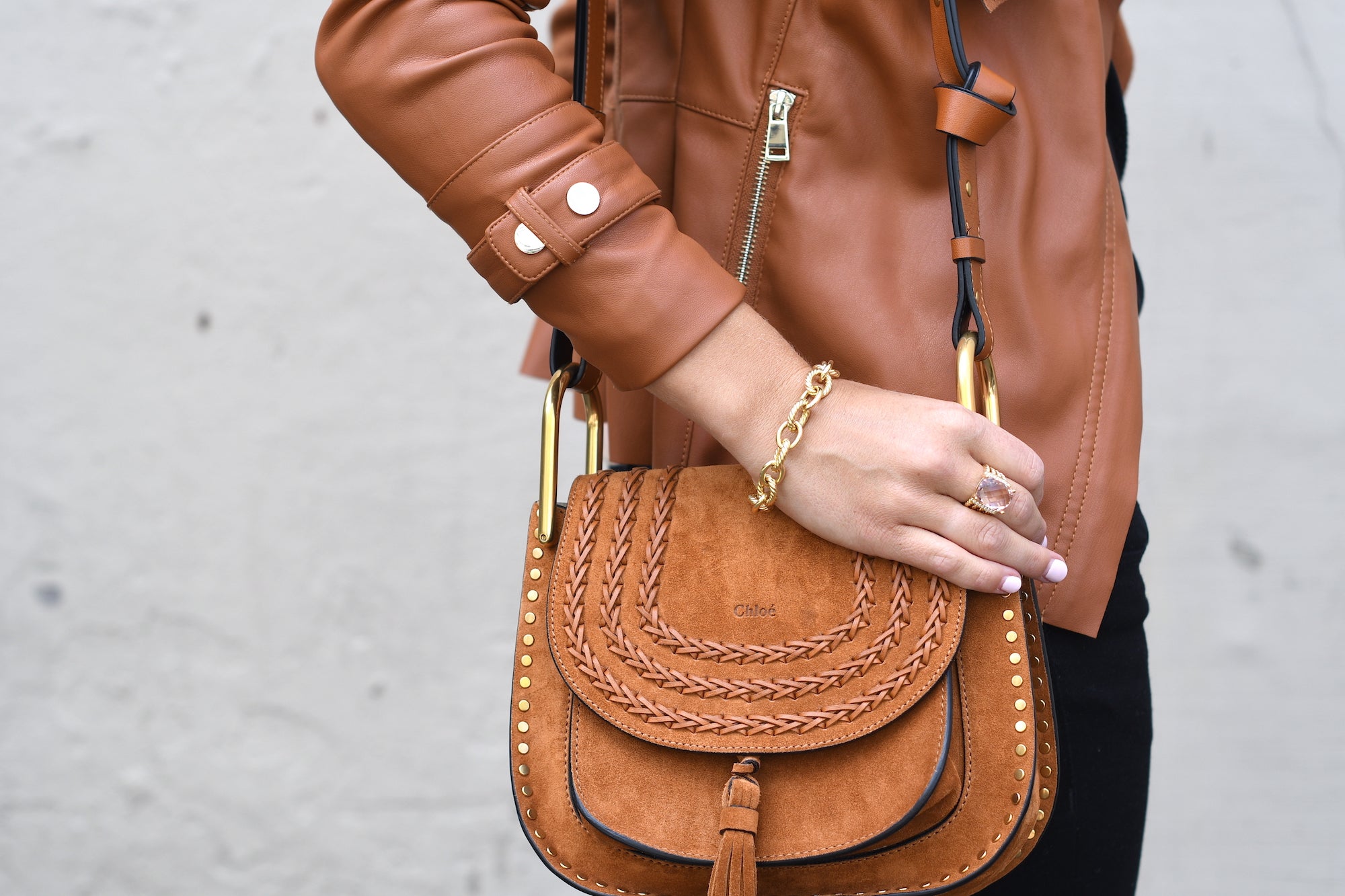 Brown Suede Chloe Bag