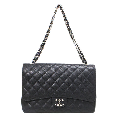 Chanel Black Caviar Maxi Classic Double Flap