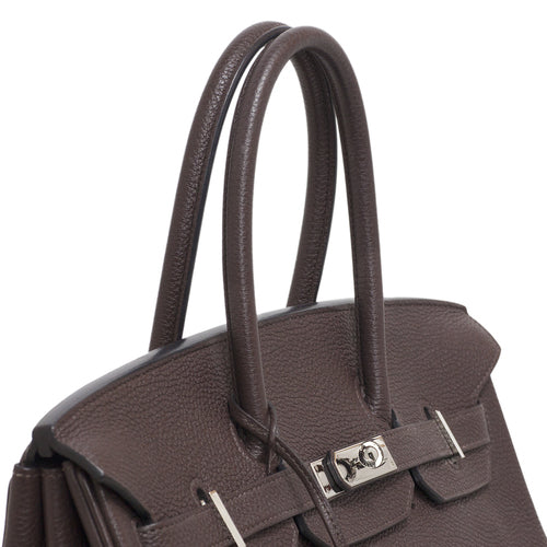 Hermes Chocolate Togo Birkin 35