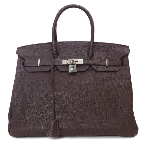 Hermes Chocolate Togo Birkin 35