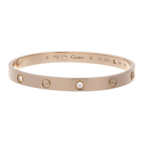 Cartier Love Bracelet with 4 diamonds