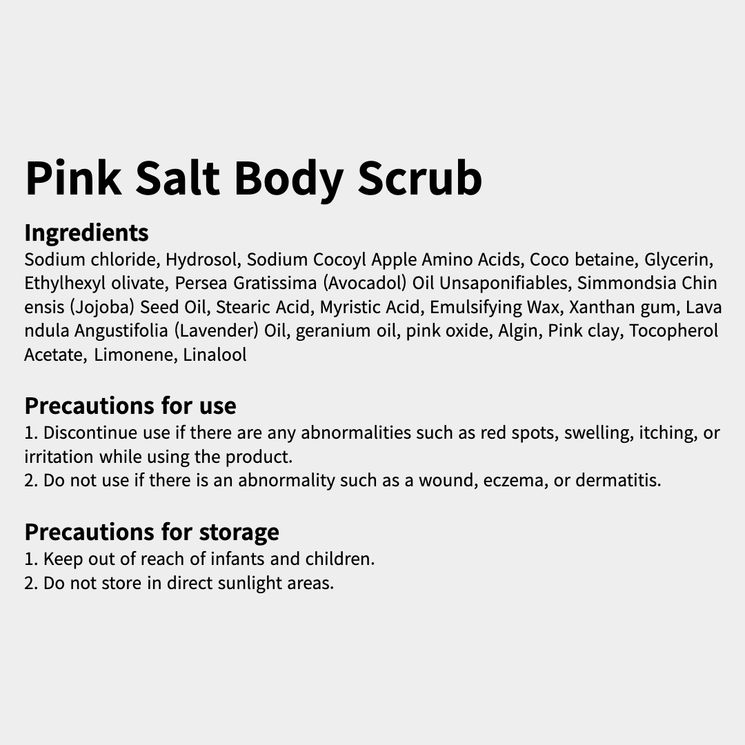 Pink Salt Body Scrub