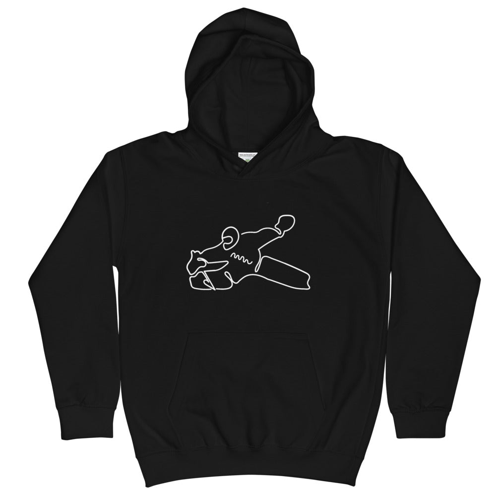 Wingless Butterfly Slide Logo Hoodie Kids