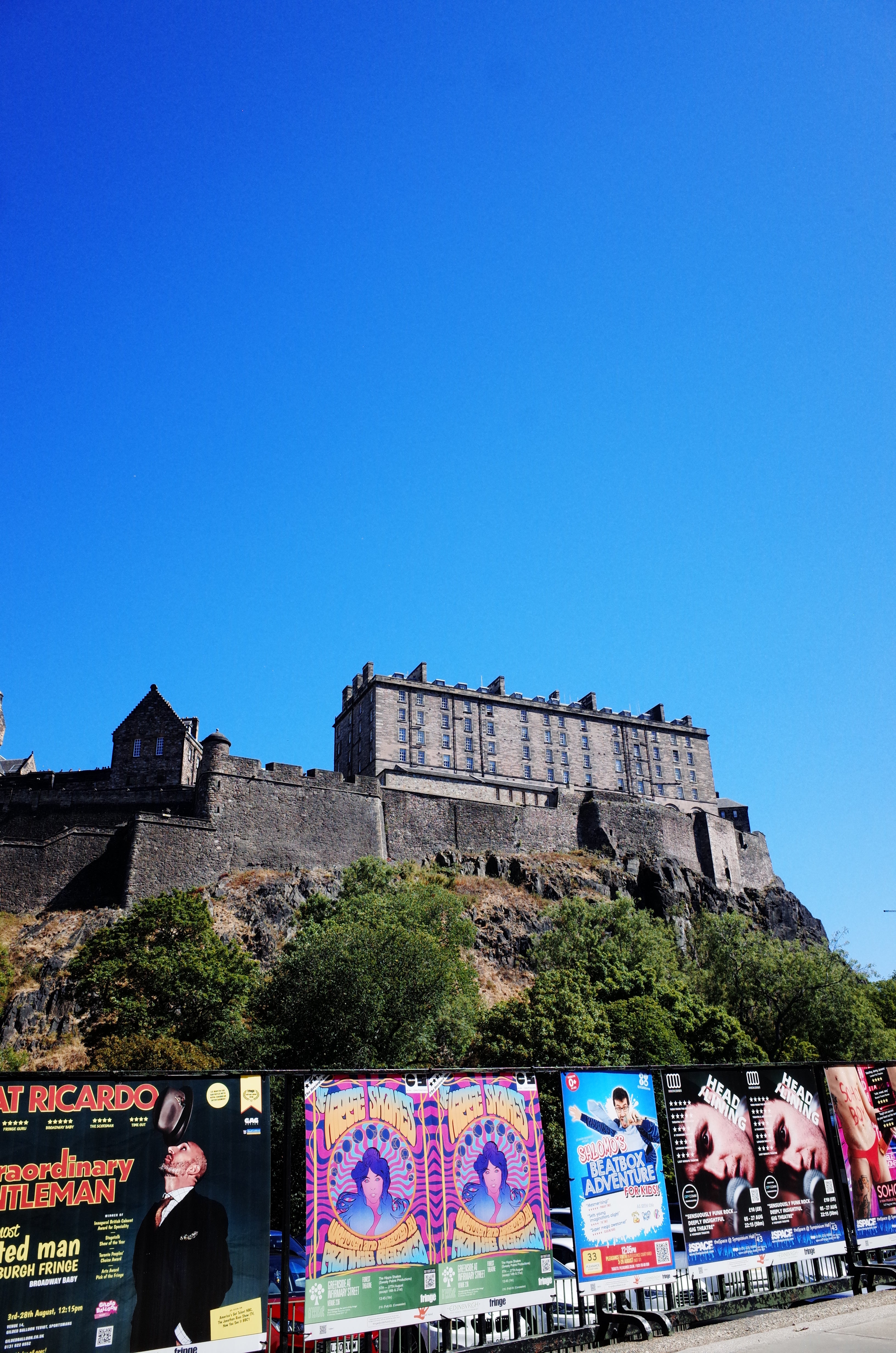 Edinburgh Festival on Royal Mile Edinburgh