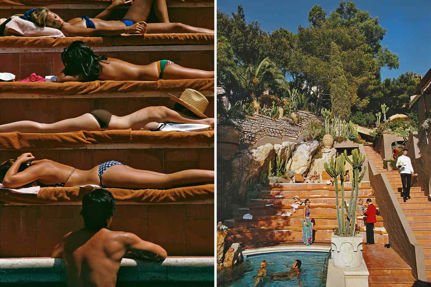 Jorum Studio Pentimento Visual Journey Slim Aarons photograph of bronzing sunbathers