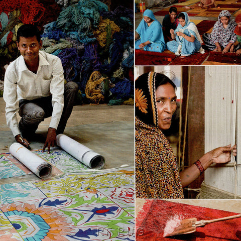 MAT handmade carpet production process