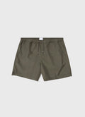 Men's Drawstring Swim Shorts in Black | Sunspel