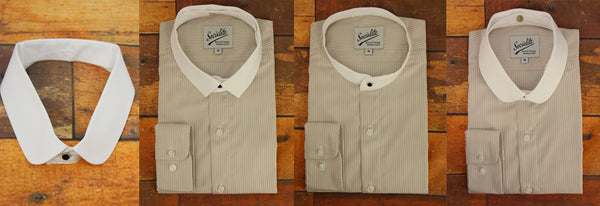 Brown Detachable Collar Shirt