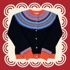 Women's Vintage Style Quality Scottish Wool Fairisle Knitwear