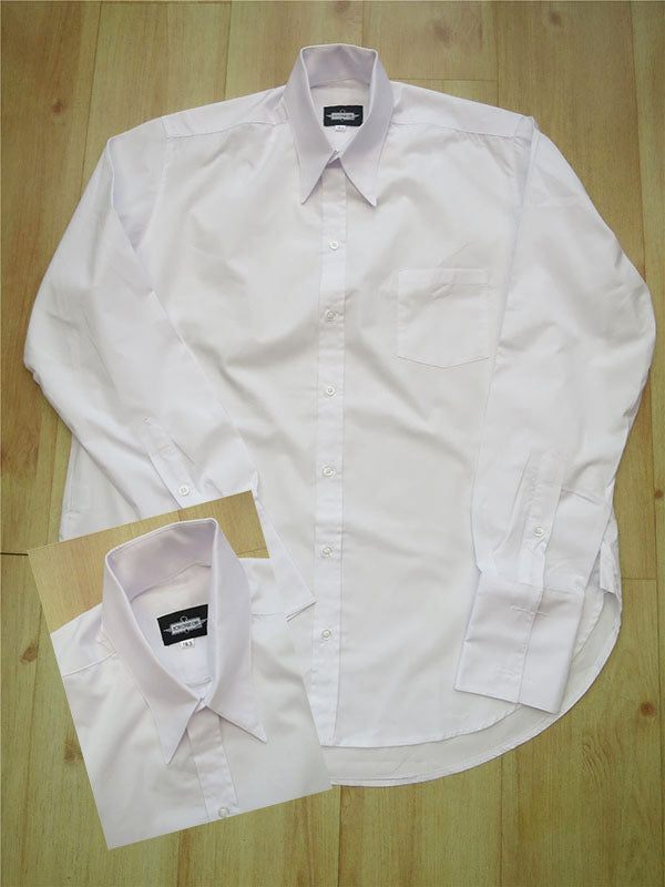 White Spearpoint Collar Shirt