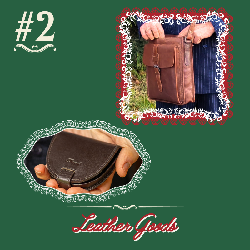 Men's Vintage Style Leather Goods Bags and Coin Purses