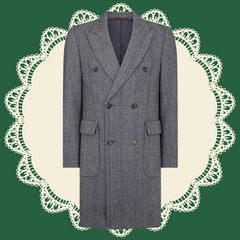 Men's Classic Wool Vintage Style Overcoat