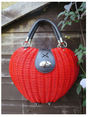 Red Rattan Bag