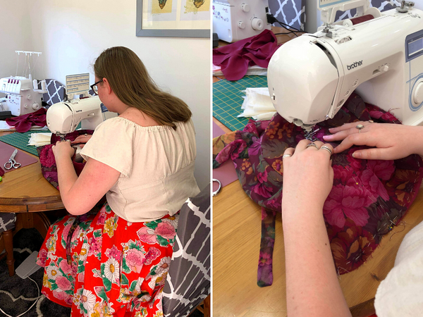 Hattie Using Sewing Machine