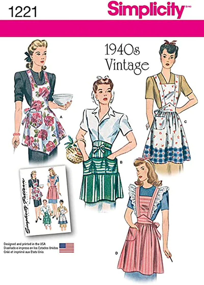 Aprons Vintage Sewing Pattern