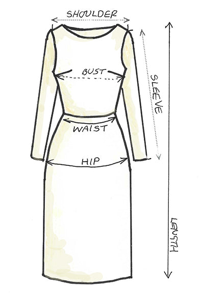 Revival Measurements - Dresses