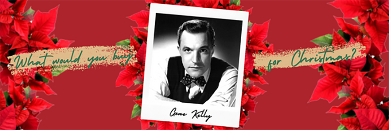 Gene Kelly posing wearing a waistcoat, shirt and bow tie