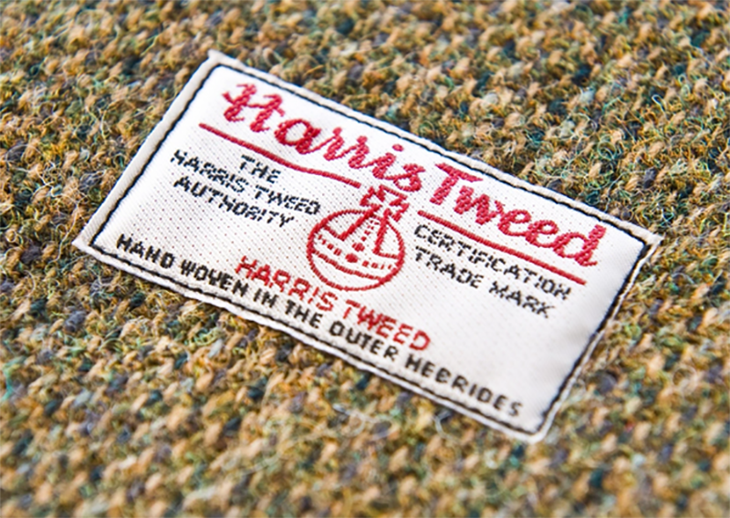 Inside label of harris tweed