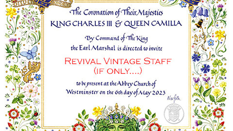 King Charles Coronation Invitation