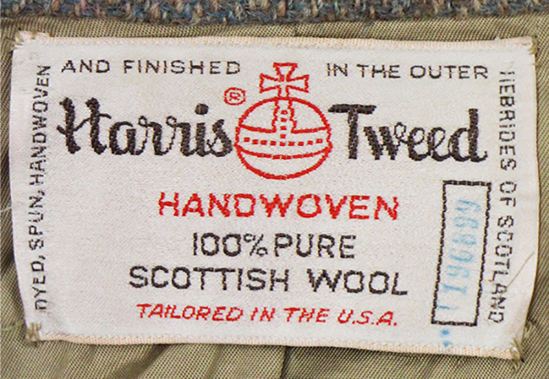 vintage harris tweed label