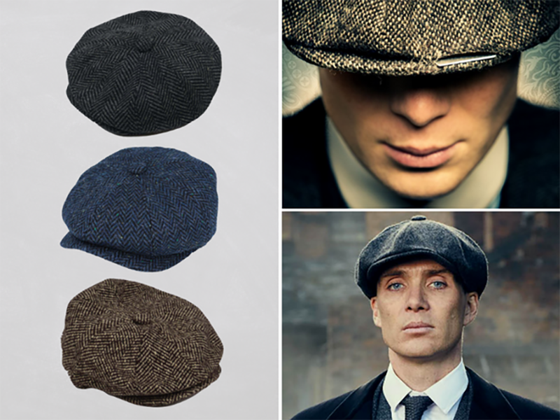 Peaky Newsboy Style Caps