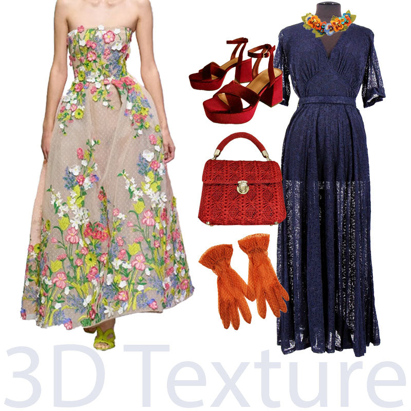 3D Texture Trend Combined With Vintage