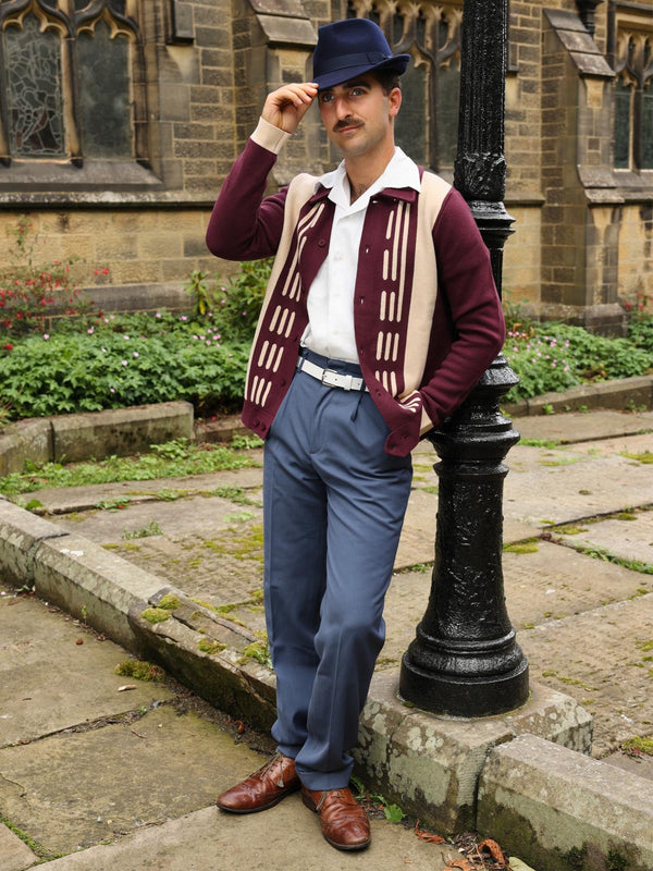 Collect Me - Gorgeous land girl vibes in this outfit! Kim wears an organic  cotton headband in stone, remnant bamboo jersey Dream Wrap top in burgundy  and Awesome Peg Leg trousers in