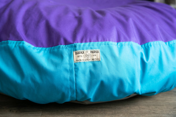 waterproof dog bed cover in blue