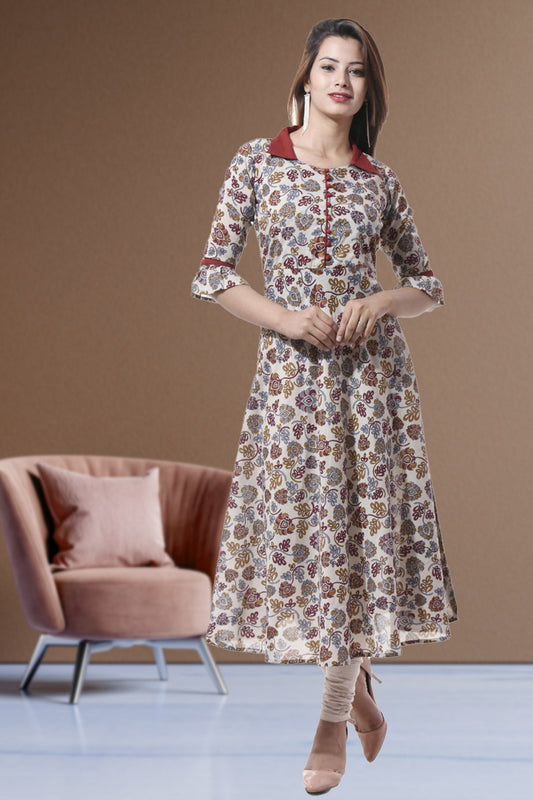 Cotton Floral Printed Short Kurti – Yash Gallery