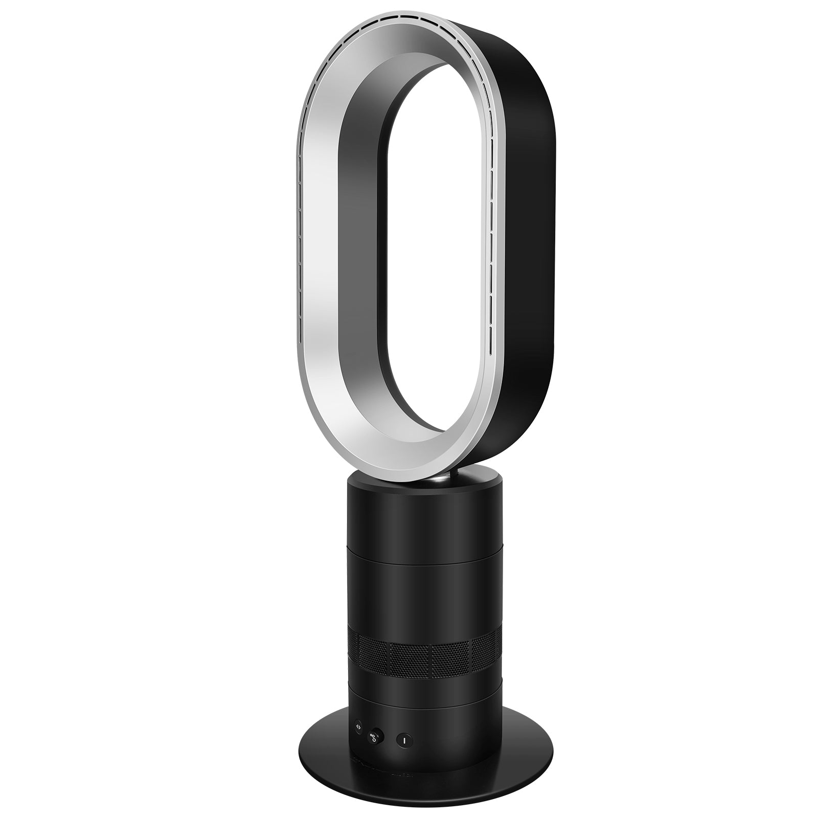 HealSmart 27 inch Bladeless Tower Fan, Adjustable Speeds Settings Floor Fan, 90° Swivel, 30-90 min Timing Closure Bladeless Fan, Stylish and Modern fan, Low Noise, Black