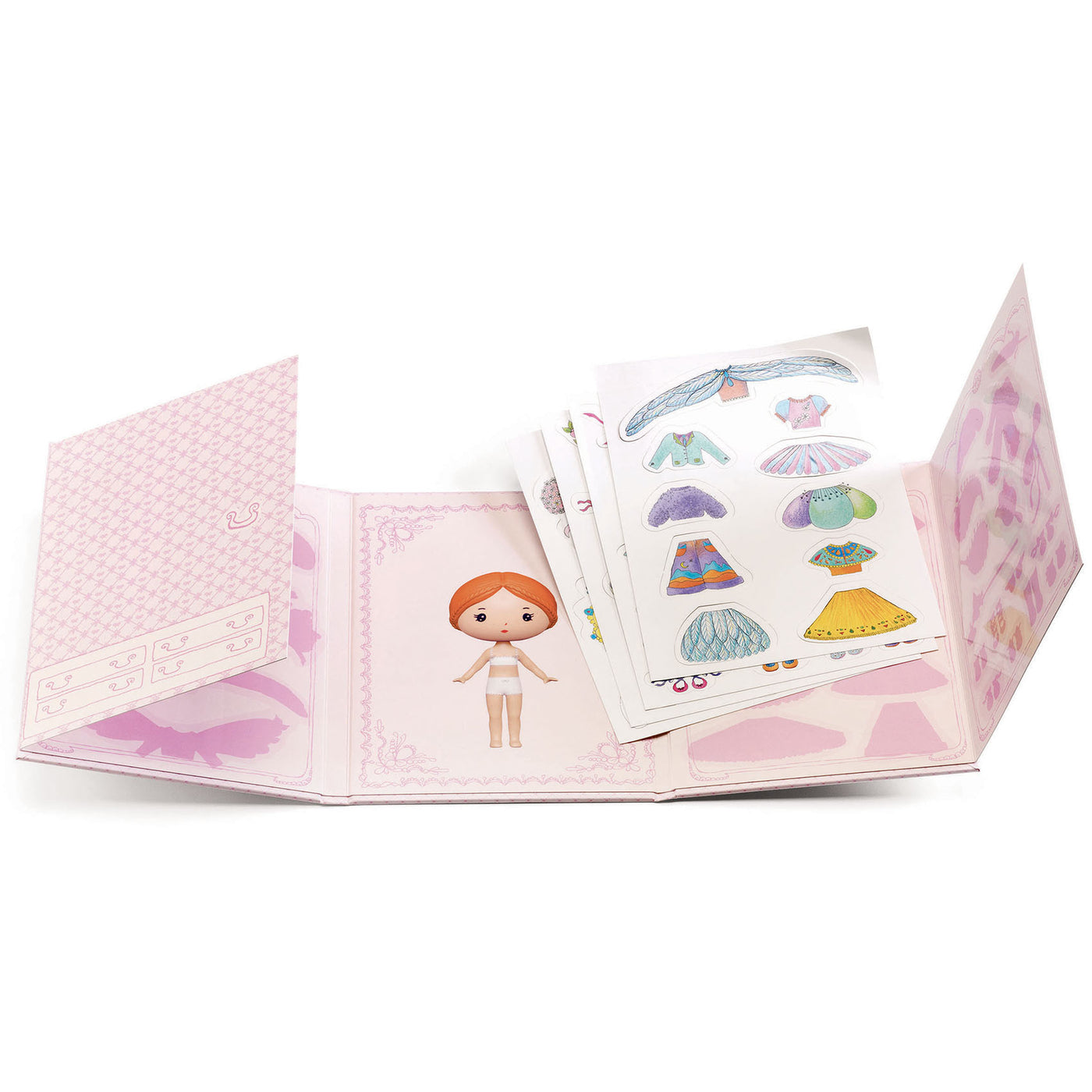 Djeco Tinyly Miss Lilyruby with Reusable Stickers