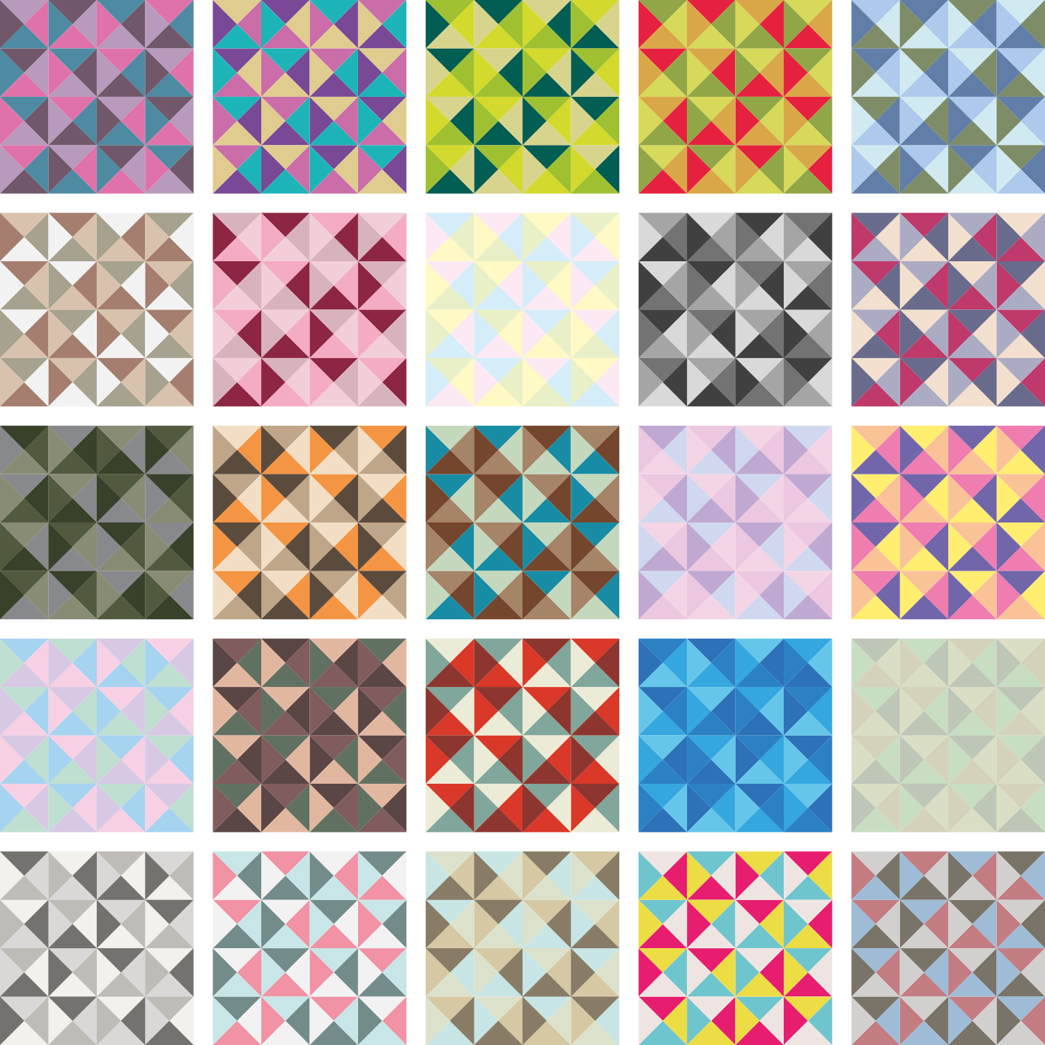 Farbversionen der 25 Wallpaper