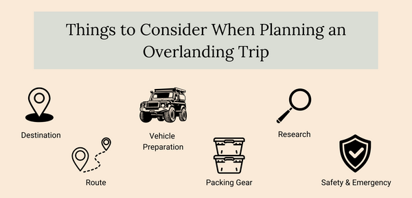 things to consider when planning an overlanding trip
