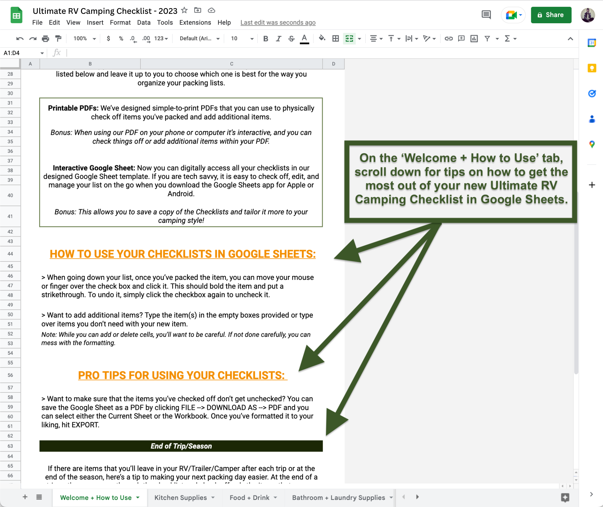 Ultimate RV Camping Checklist – Renlicon