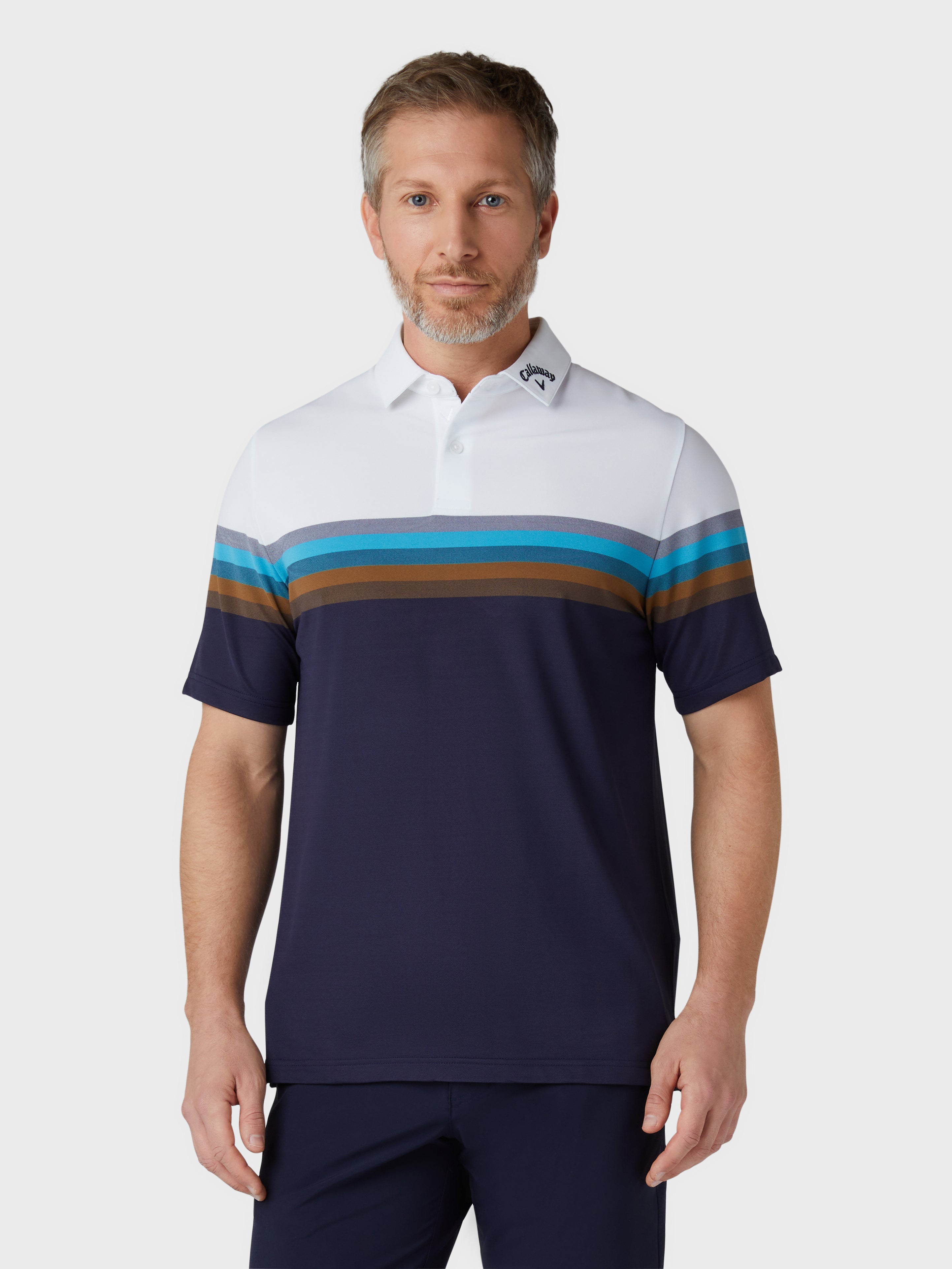 View Mens Legacy Block Polo In Bright White information