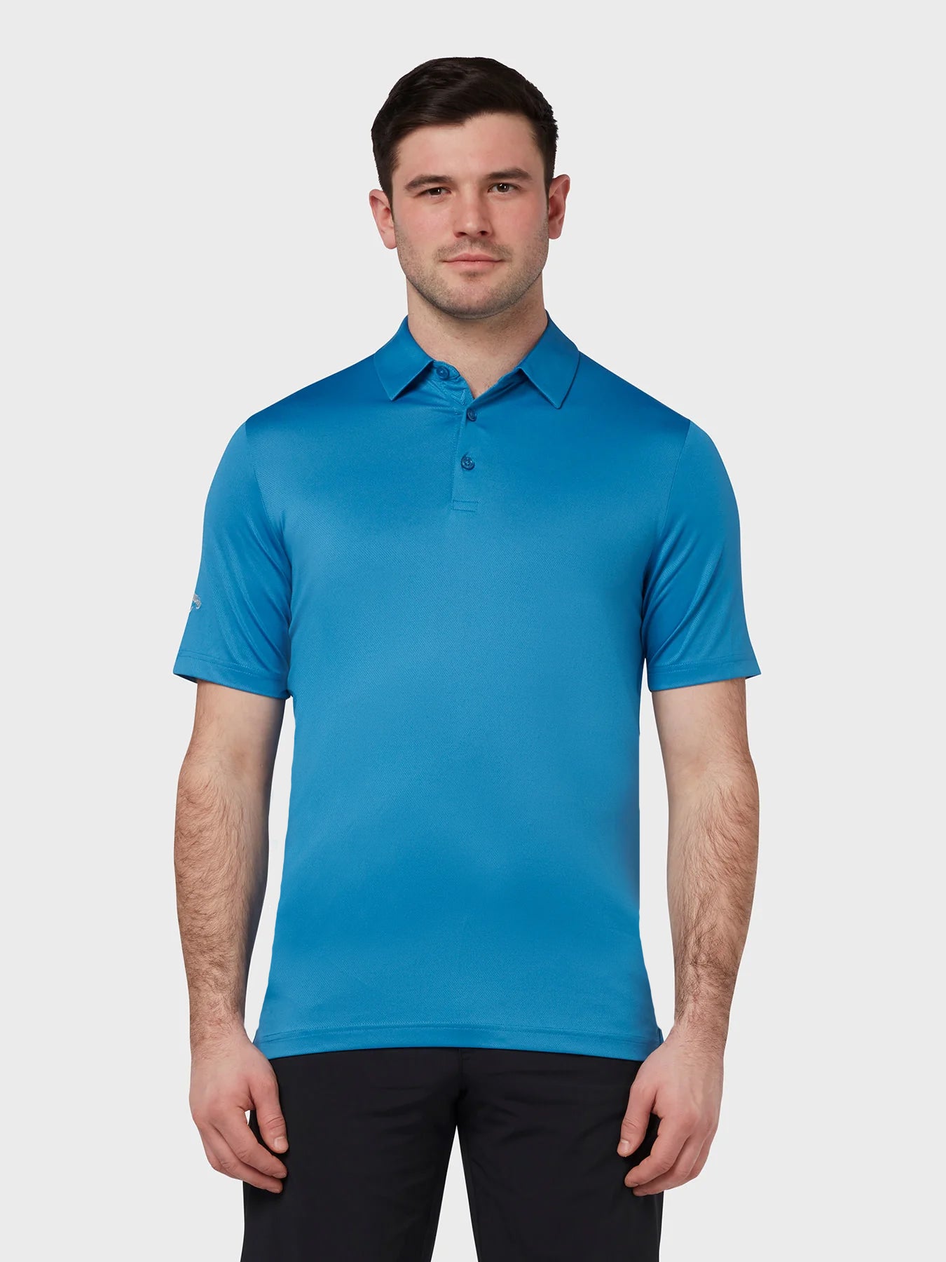 View Swing Tech Tour Print Polo In Vallarta Blue Vallarta Blue S information