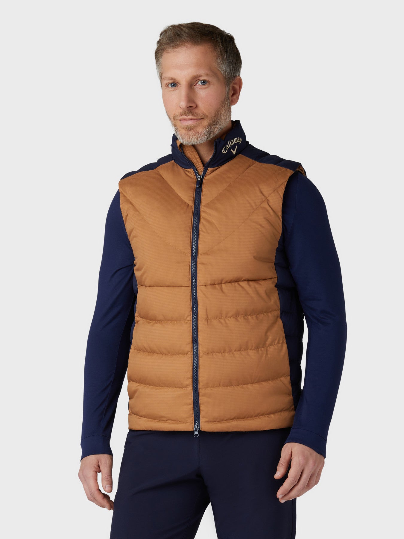 View Mens Primaloft Premium Quilted Gilet In Tobacco Brown information