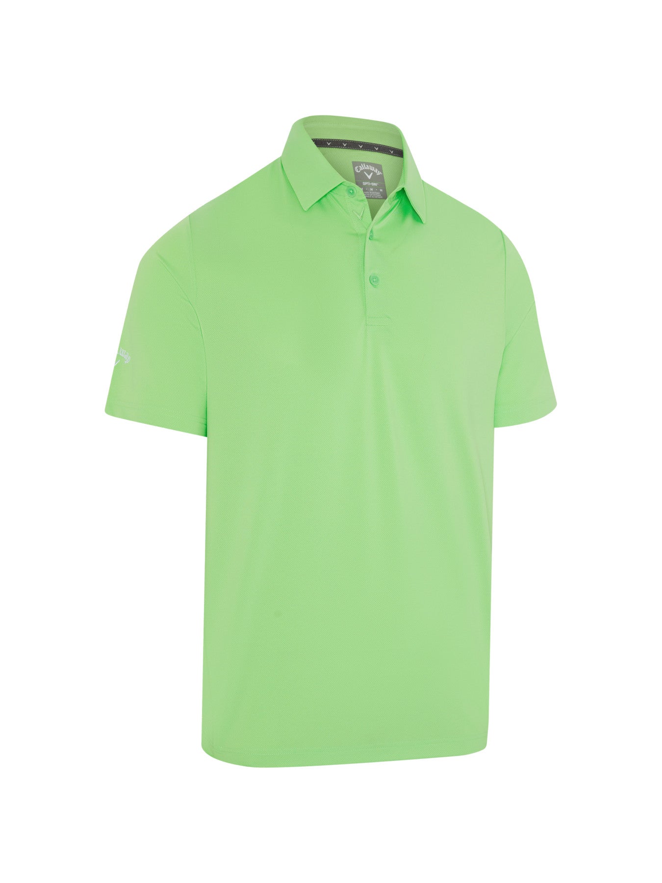 View Solid Swing Tech Short Sleeve Golf Polo Shirt In Green Ash information