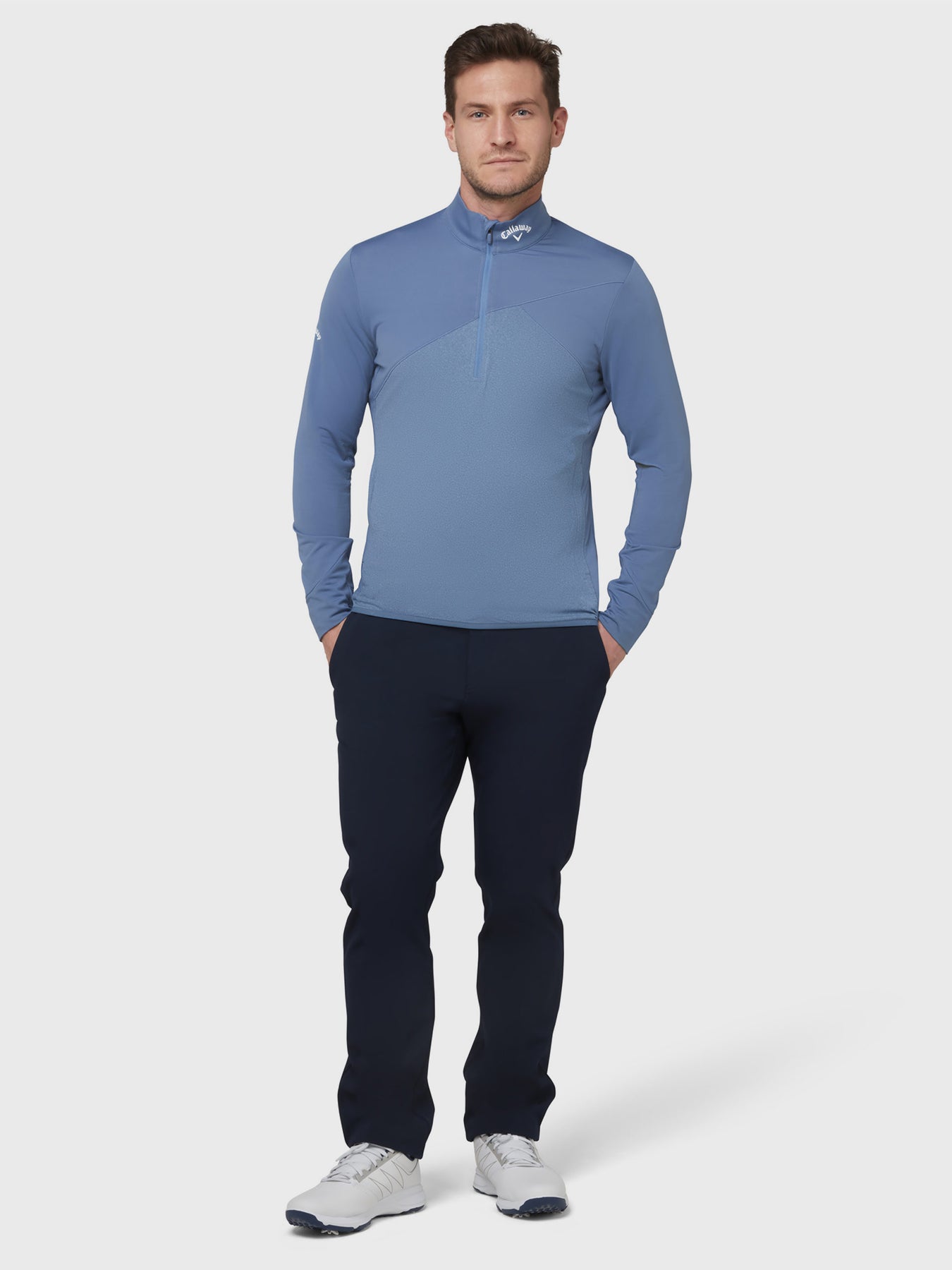 View Aquapel Ultra Light Quarter Zip Sweatshirt In Blue Horizon Blue Horizon XL information