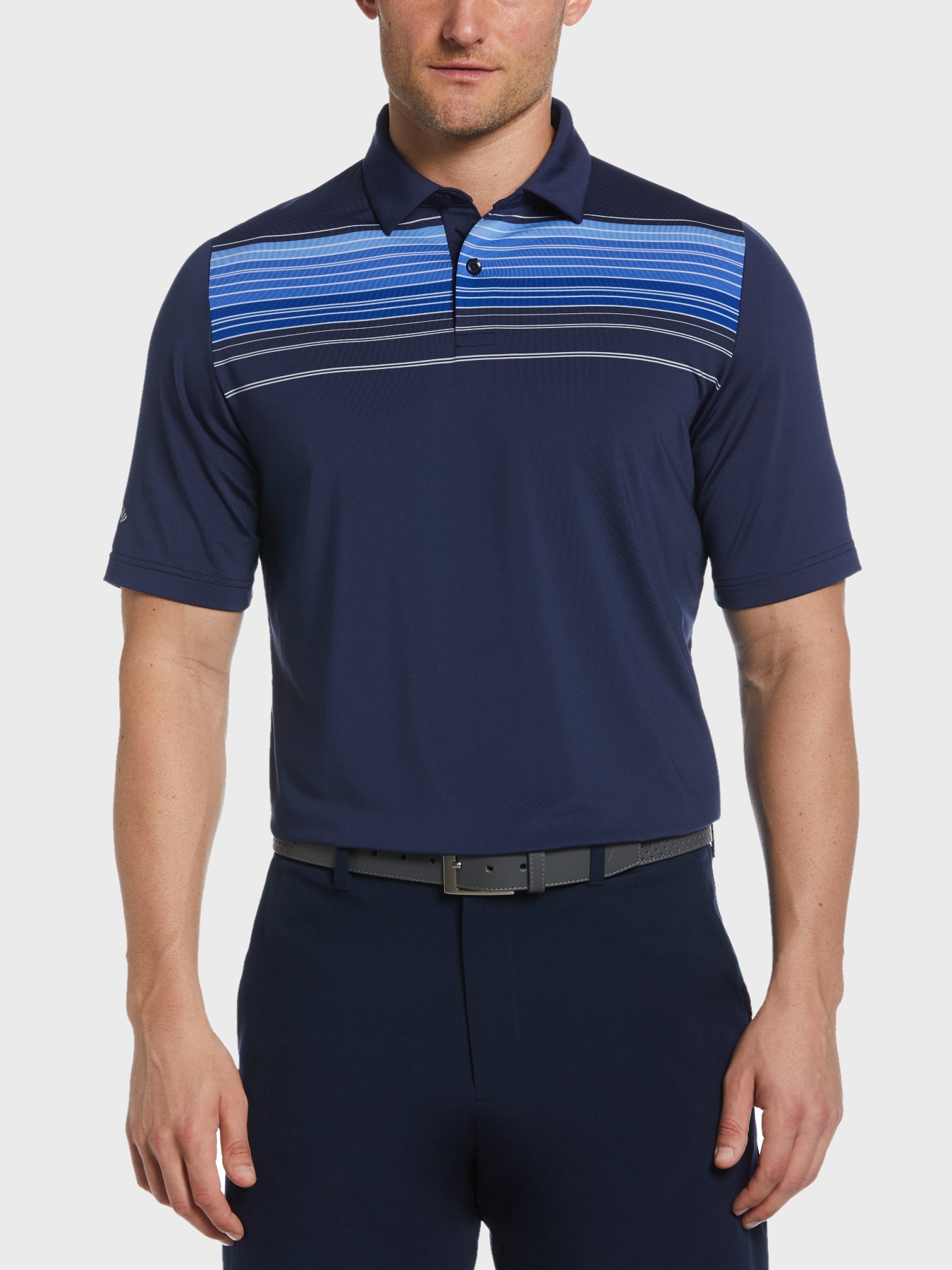 View Energized Stripe Polo In Peacoat information