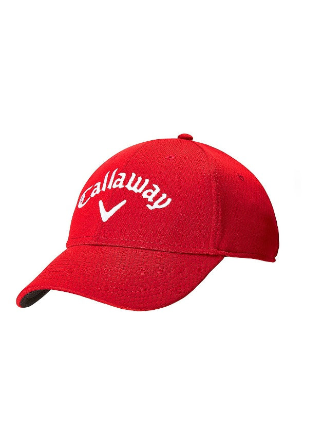 View Side Crested Cap In Red information